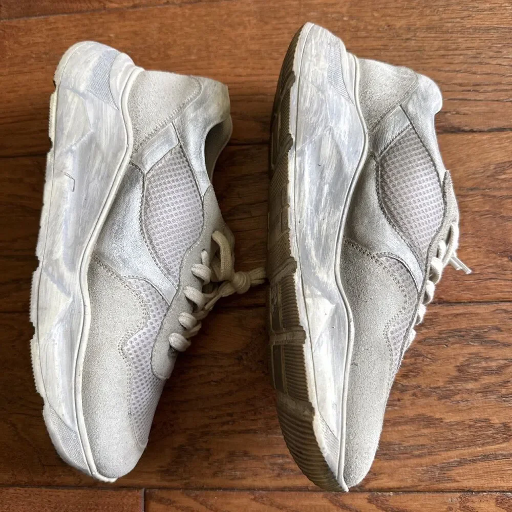 Free People Let’s Wander Washed Shoe Sneaker Womens Size 39 US 8.5 Gray